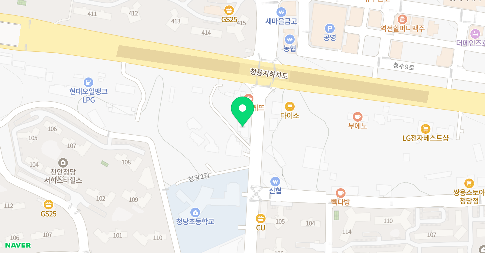 닥터윤플래너스 영어학원 위치
