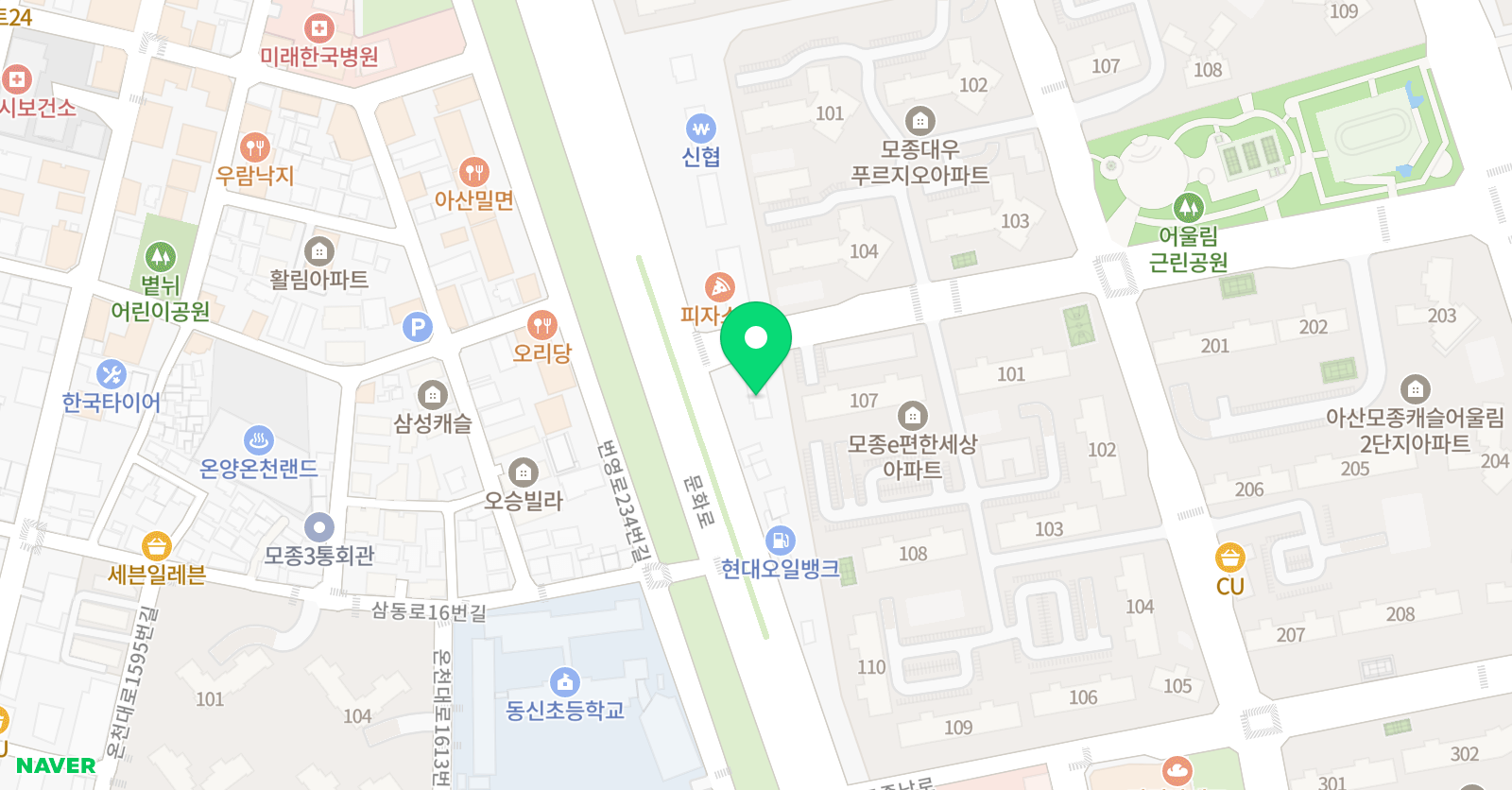 튼튼해동 검도 위치