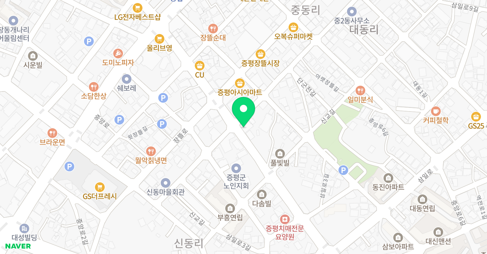 서울 학원 위치