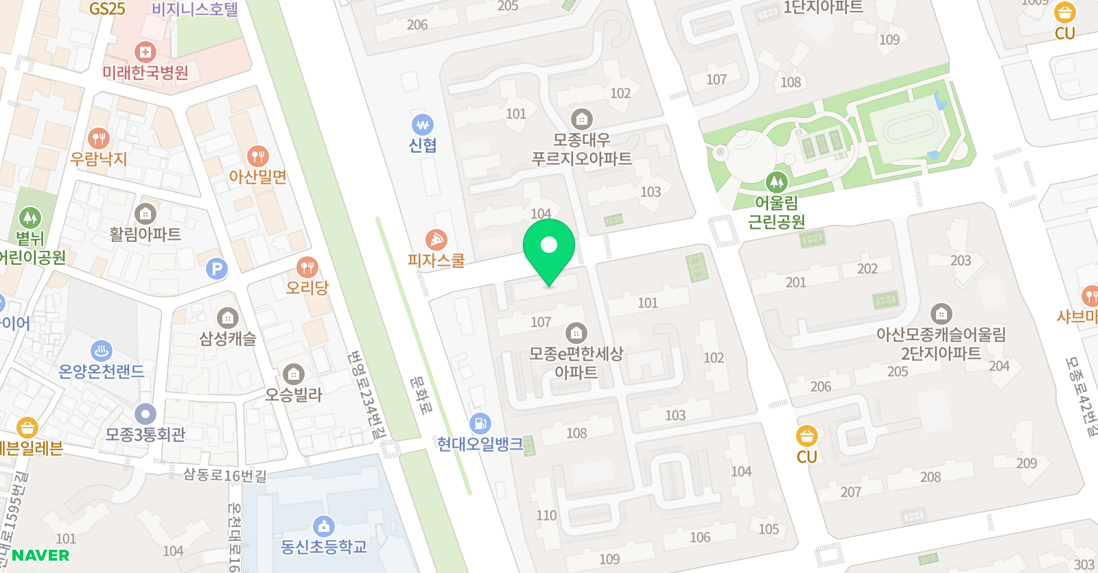 소정 학원 위치