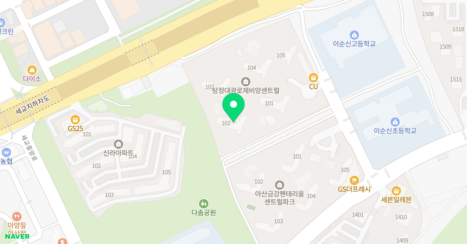 스마트해법 영어 대광로제비앙점 위치