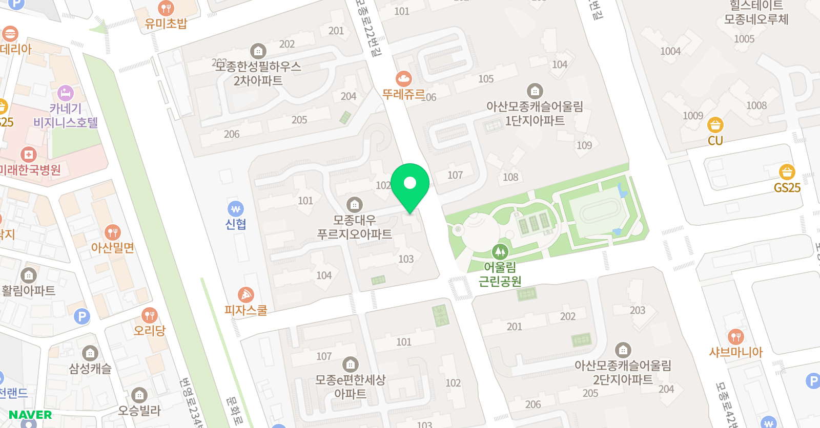 스마트해법 영어 플랜에이 학원 위치