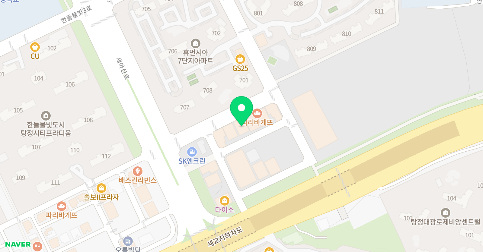 삼성영어셀레나 수학의달인 설화 학원 위치