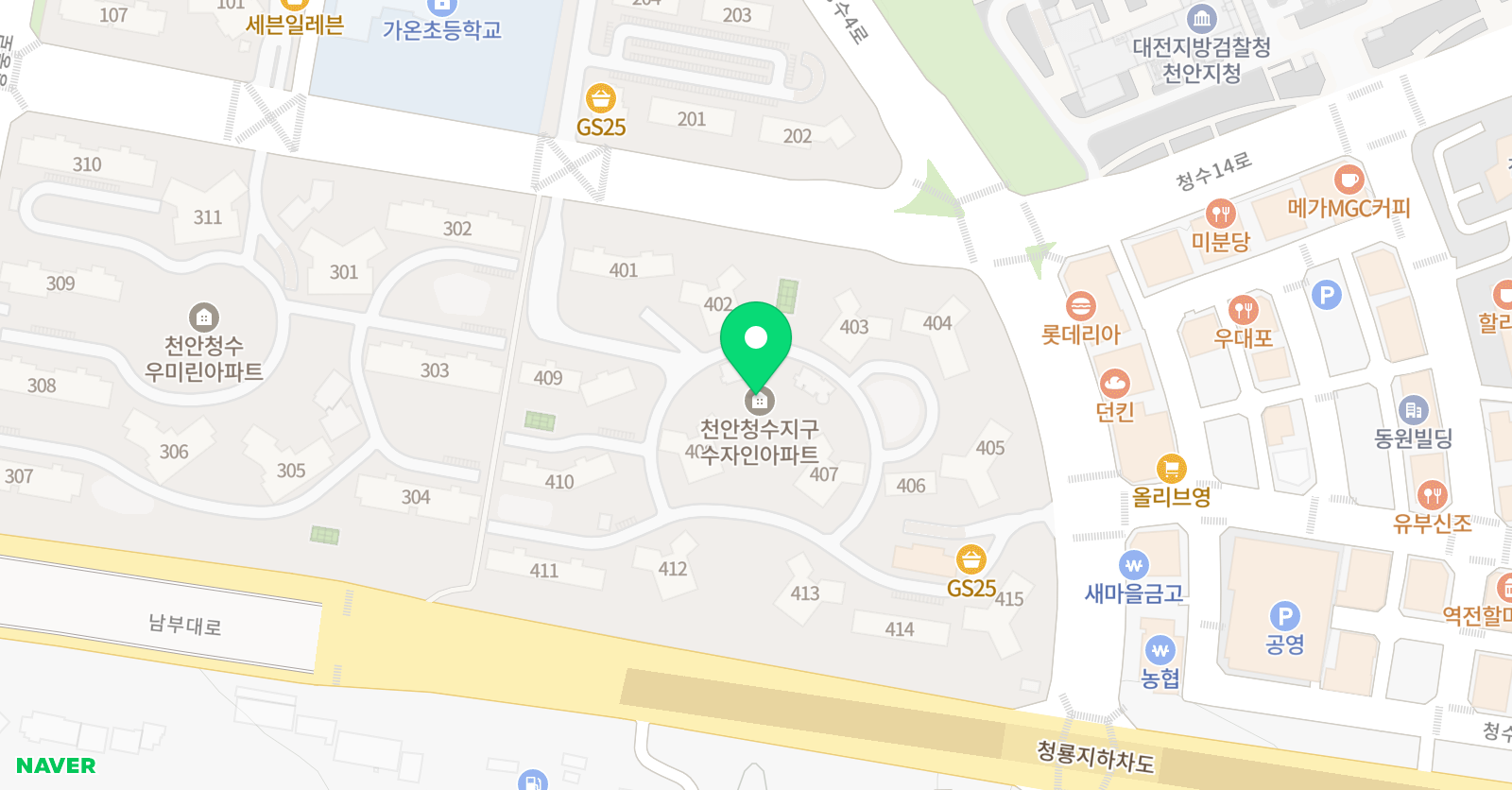 수자인 음악학원 위치