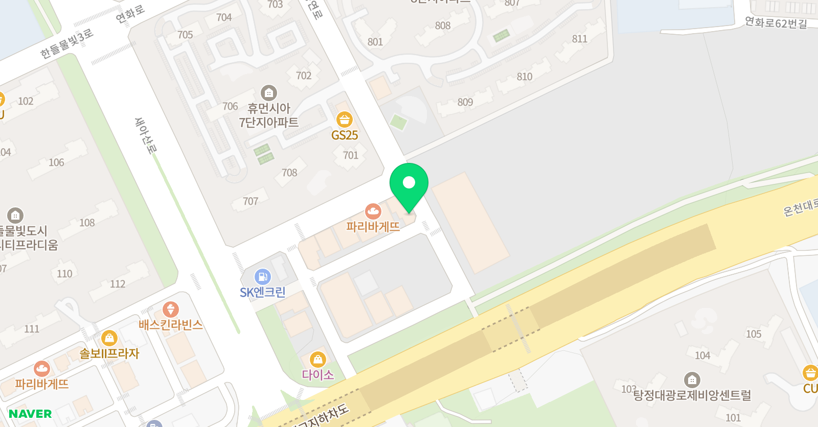 뮤엠 영어 오회경수학2호학원 위치