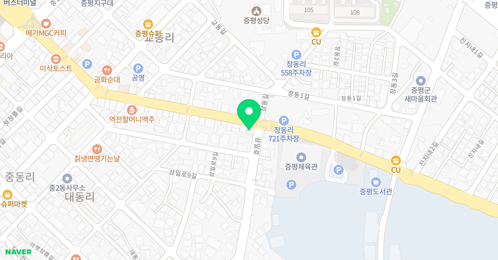 미래엔 수학학원 증평점 위치