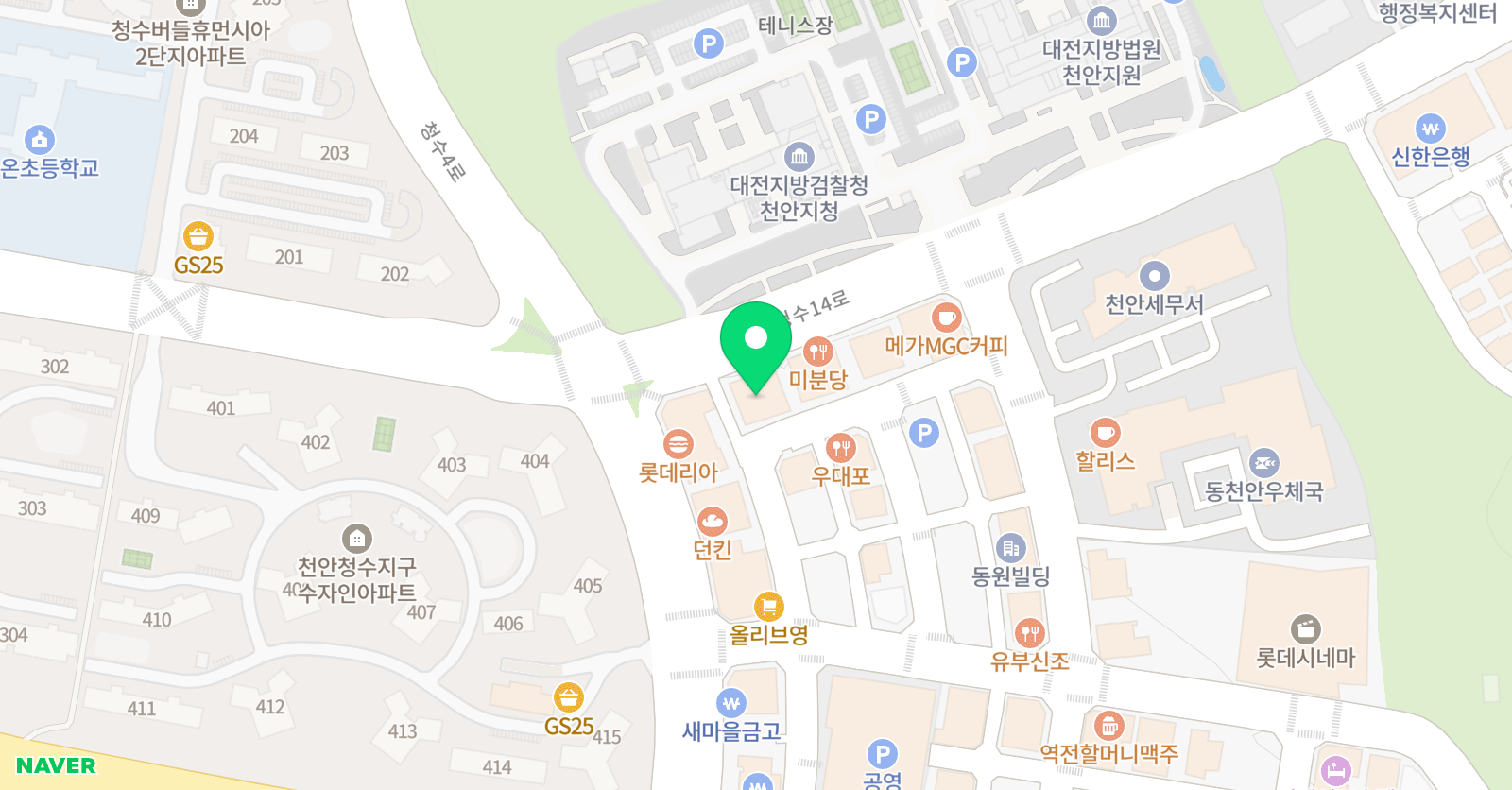 청당동 수학하다&몬스터매스 청당교육원 위치