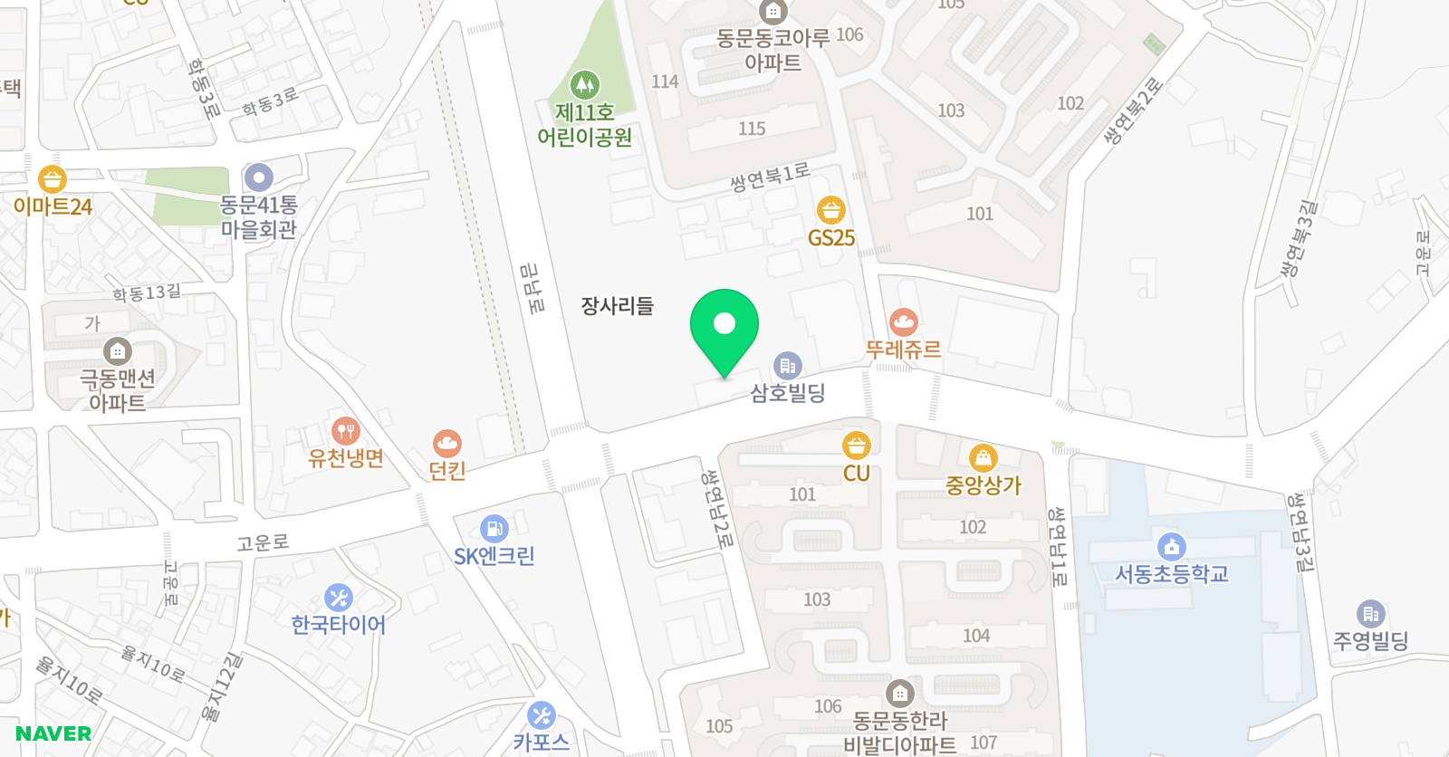 예강태권도 YG줄넘기클럽 위치