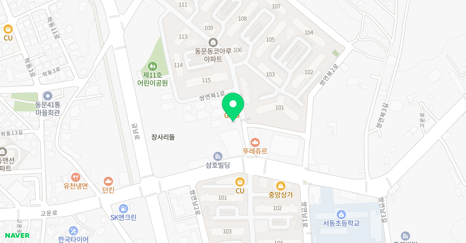 페이버 음악학원 위치