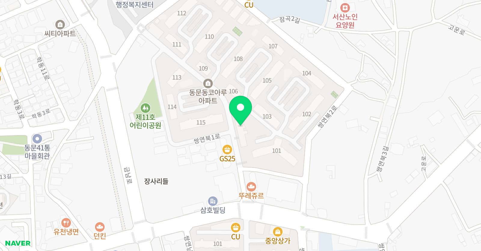 이레 미술학원 위치