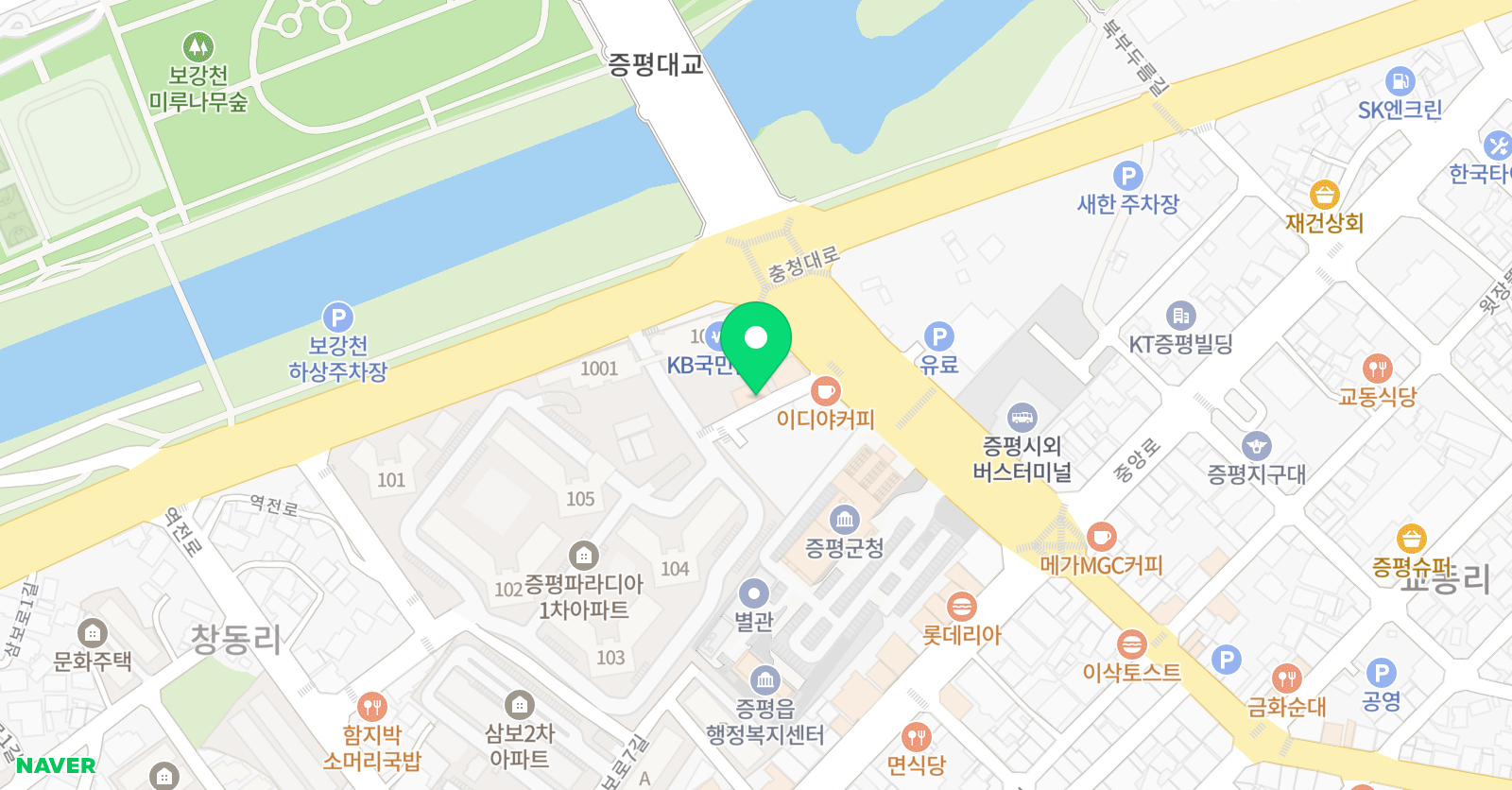 화랑MTA 태권도 위치