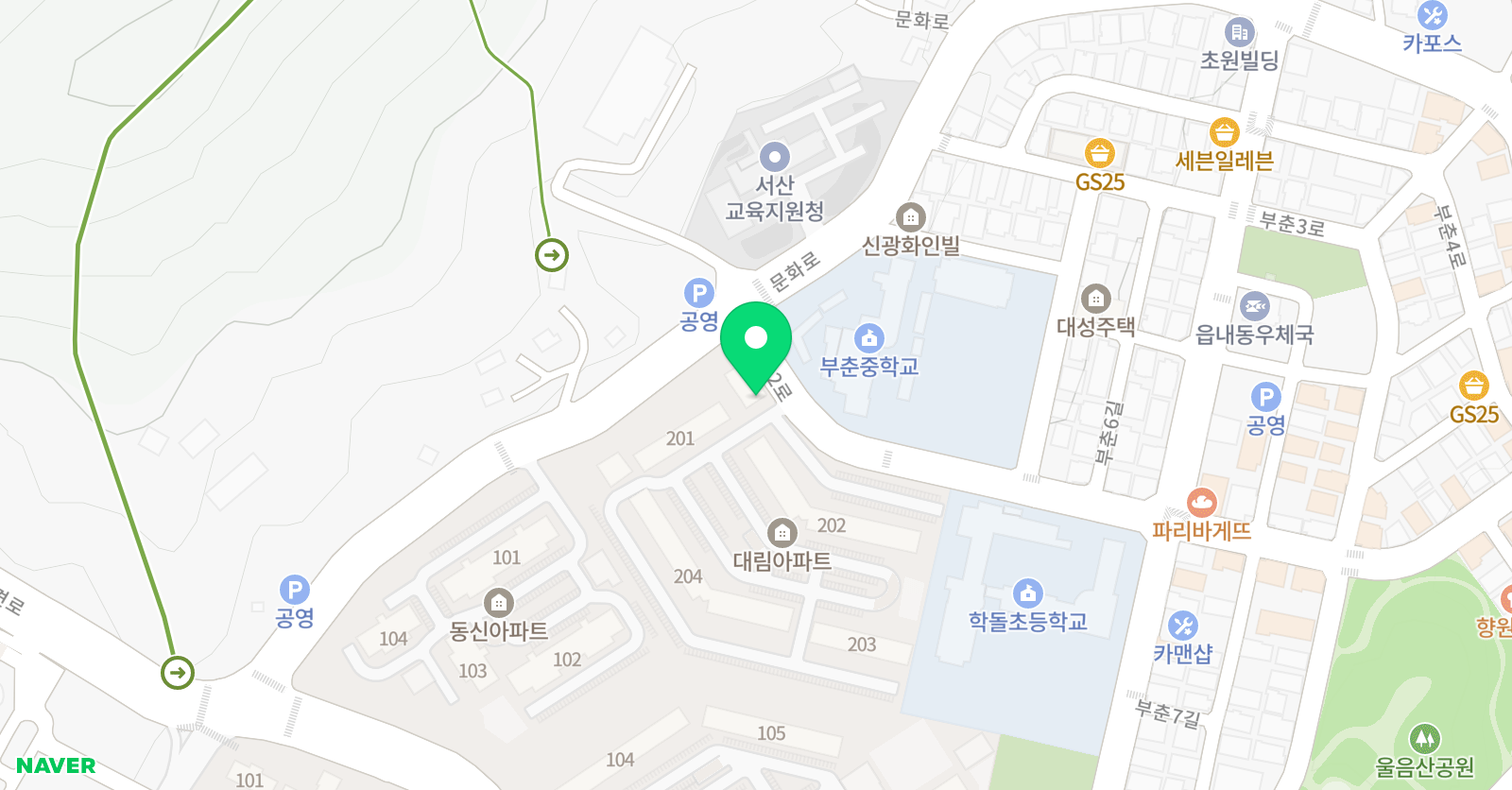 유니크 음악학원 위치