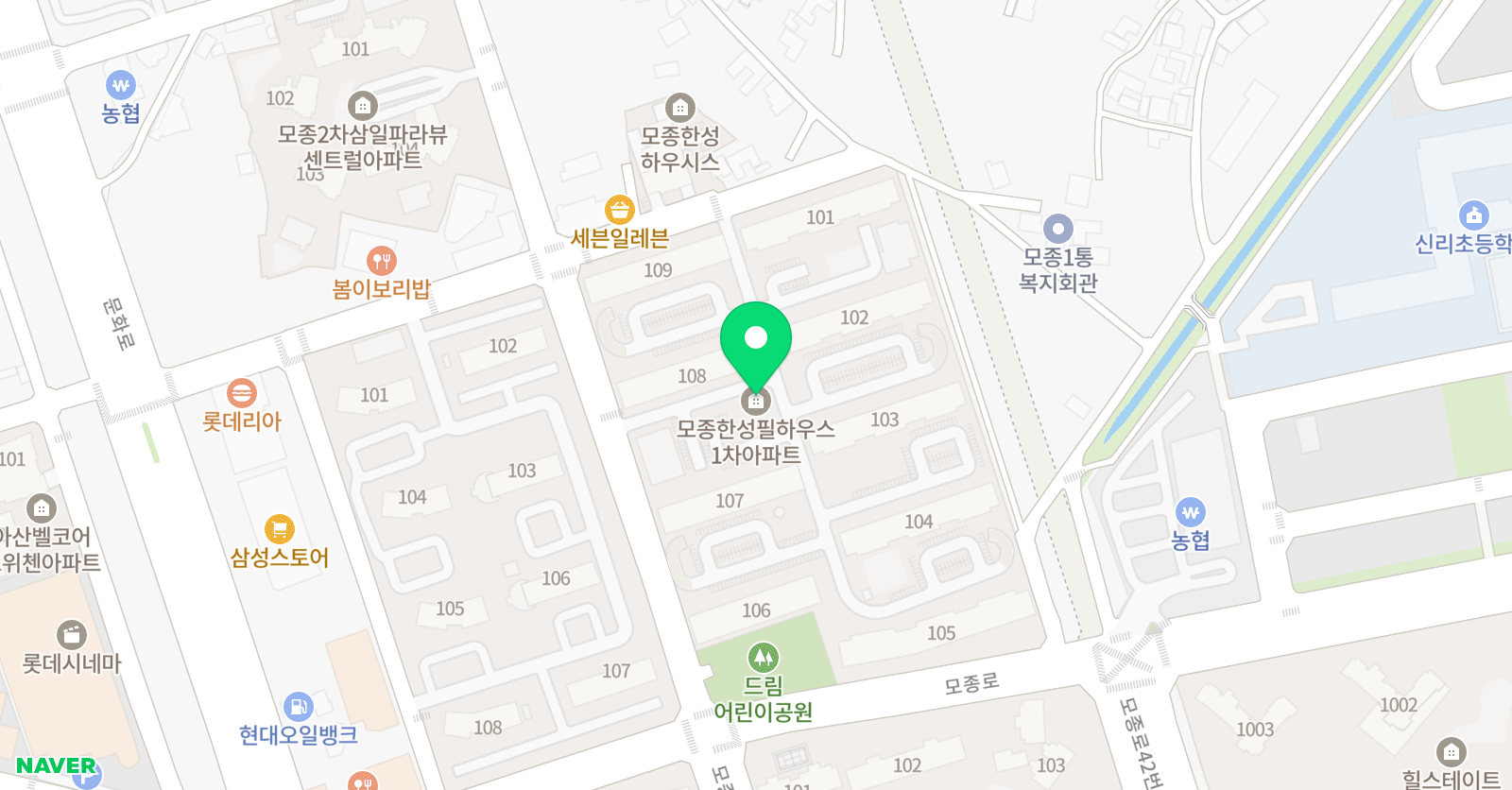 로제타스톤 영어교실 아산모종캠퍼스 위치