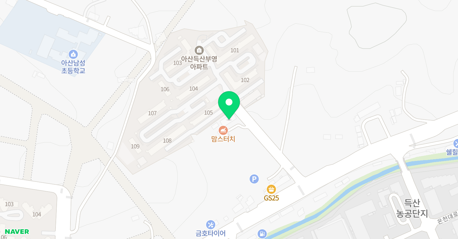 삼성 영어셀레나 신창 라온학원 위치