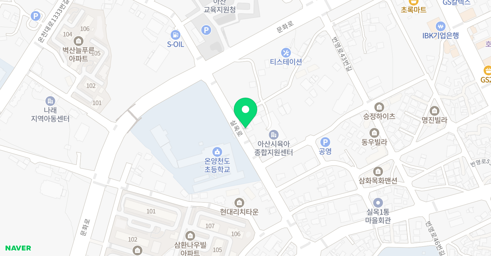 차 수학 뮤엠 영어 한영학원 위치