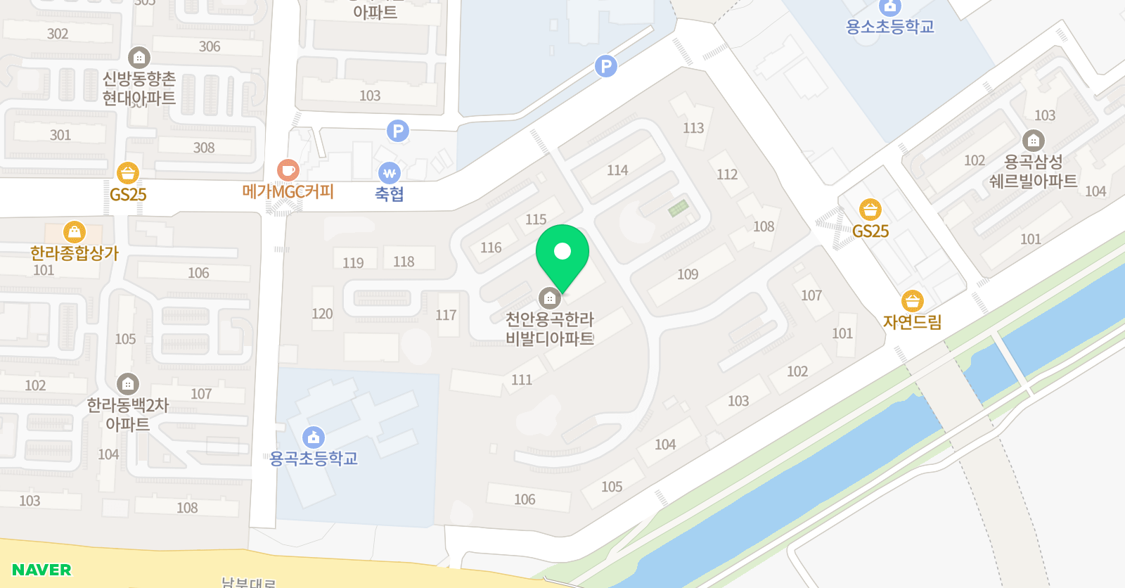 아소비 천안 용곡점 위치
