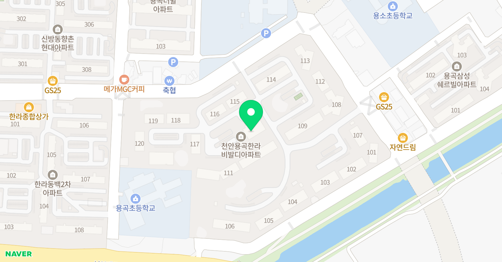 빨간펜 수학의달인 용곡한라비발디점 위치