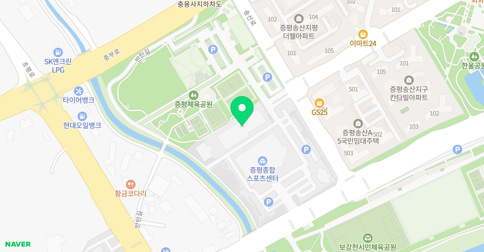 증평 국민체육센터 위치