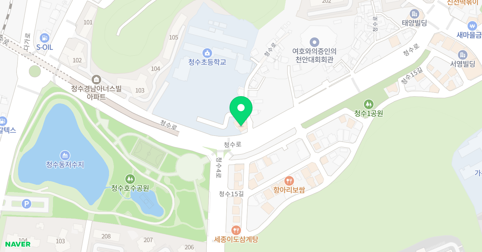 미래엔 영어수학 돌담길학원 위치