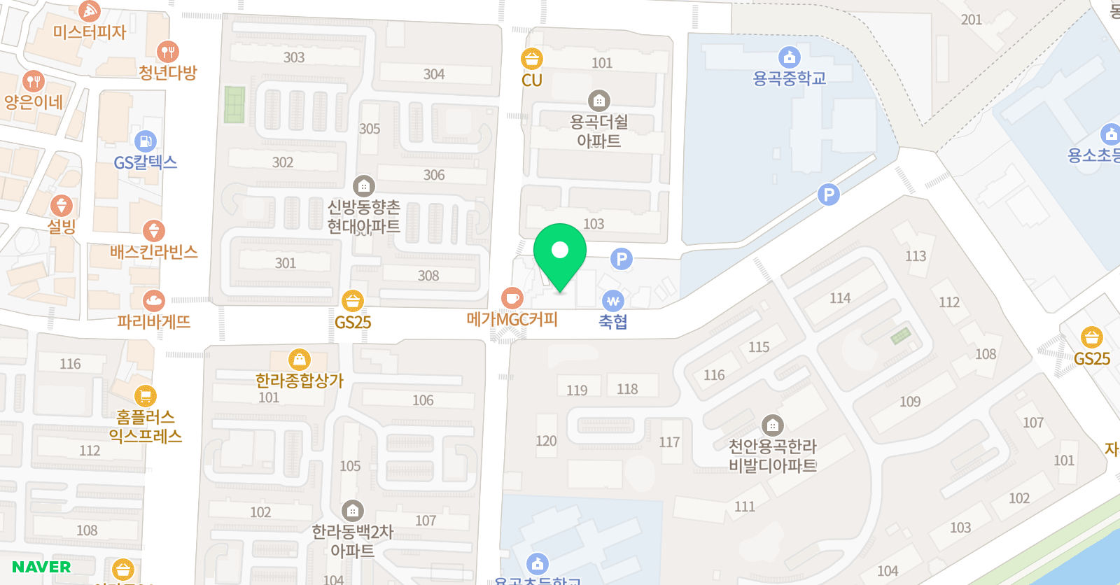 아트클래스 미술학원 용곡동 위치