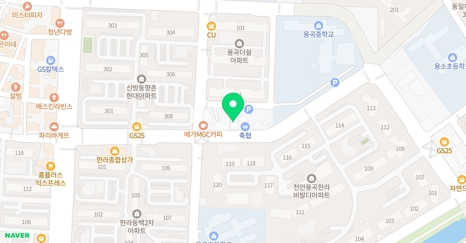 PK탑 영수학원 위치