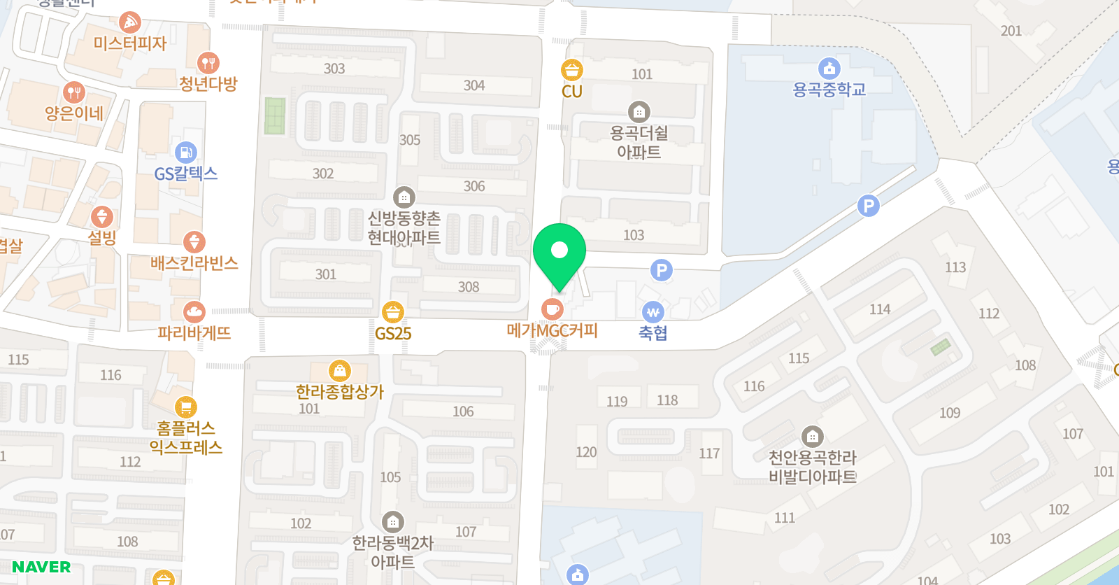 삼성영어셀레나 용곡어학원 위치