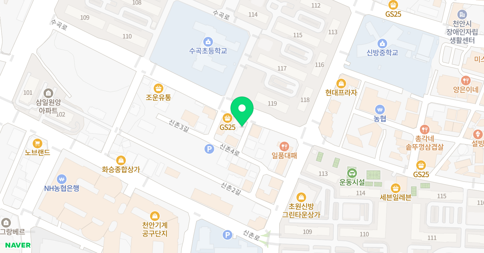 비파와수금 음악미술학원 위치