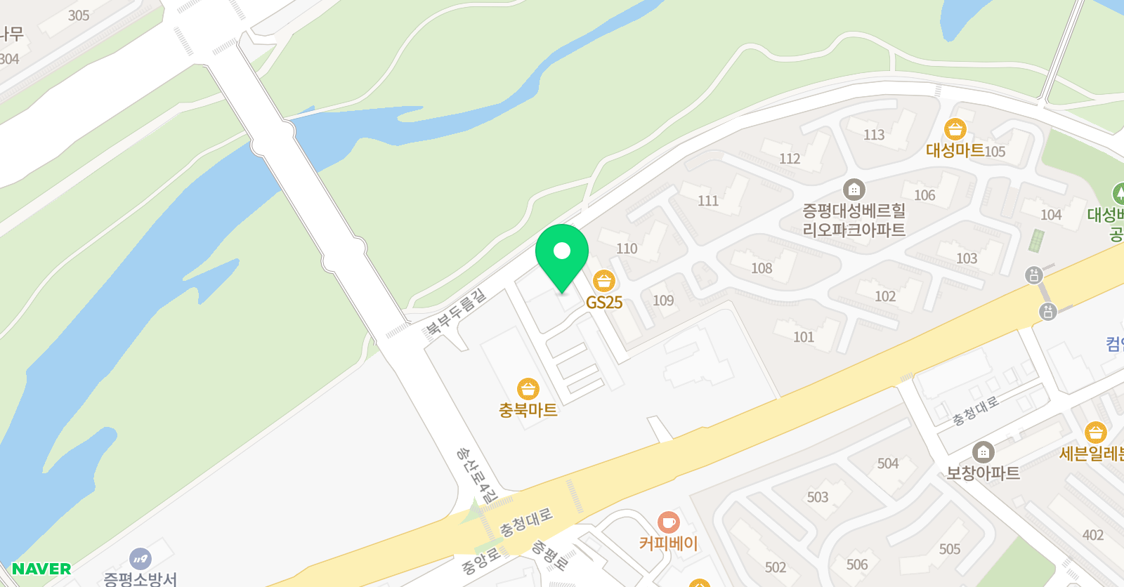 3030영어 증평러닝센터 위치