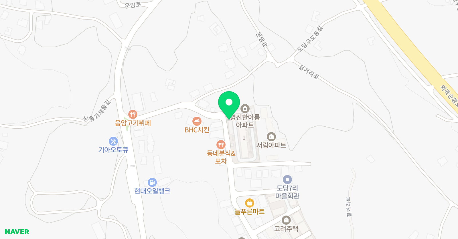 젤라학원 해법영어학원 위치