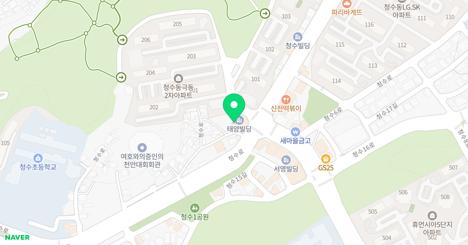 아트&하트 천안청수 미술교습소 위치