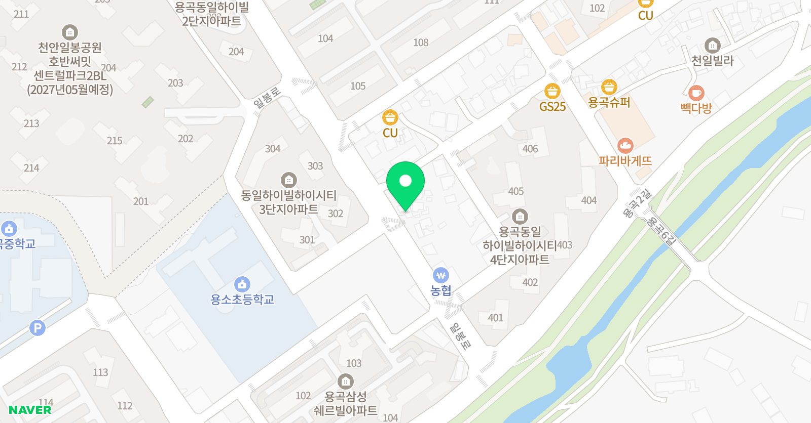 용곡수학 위치