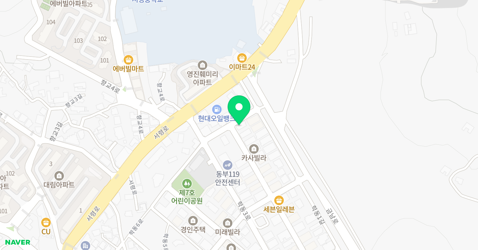 영어영재 학원 위치