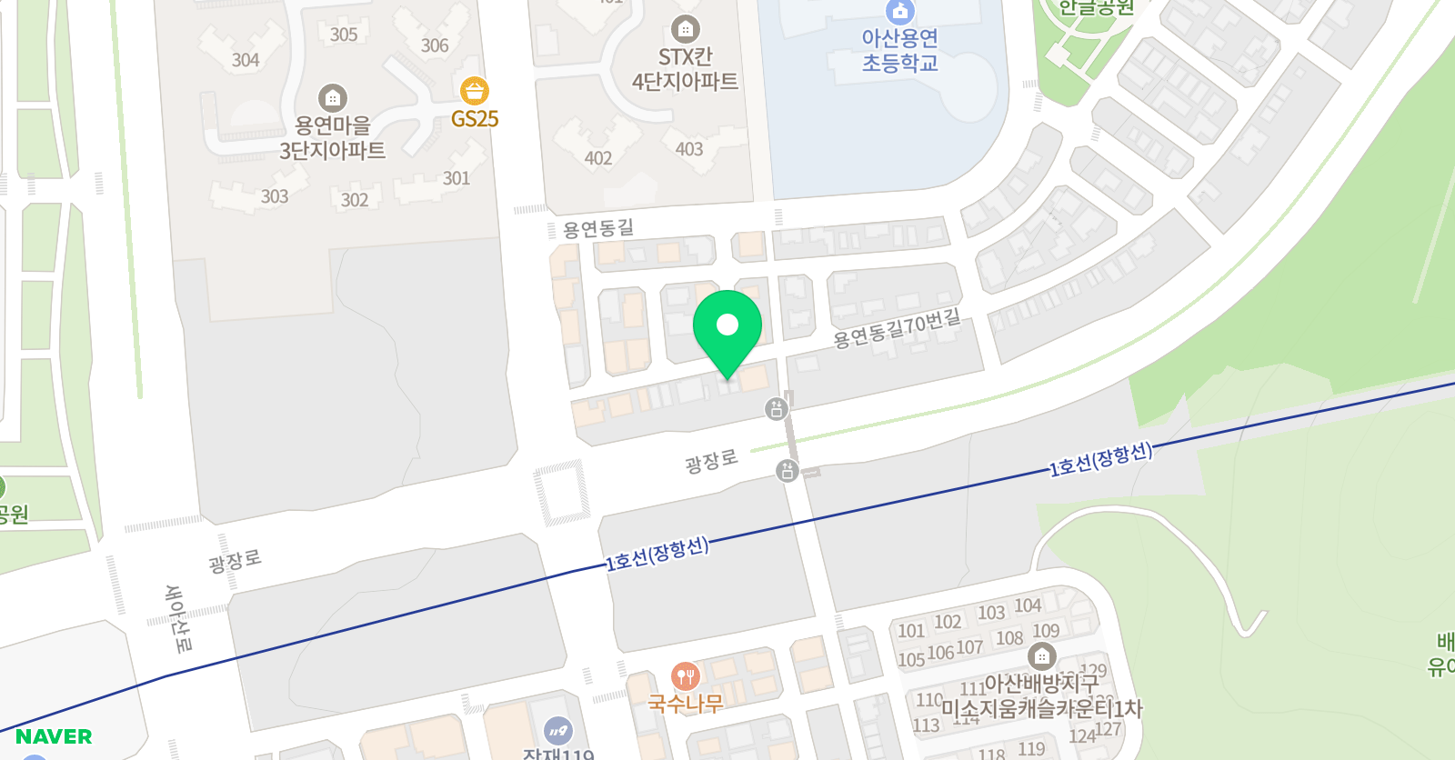 ERC 영어독서클럽 용연초점 위치