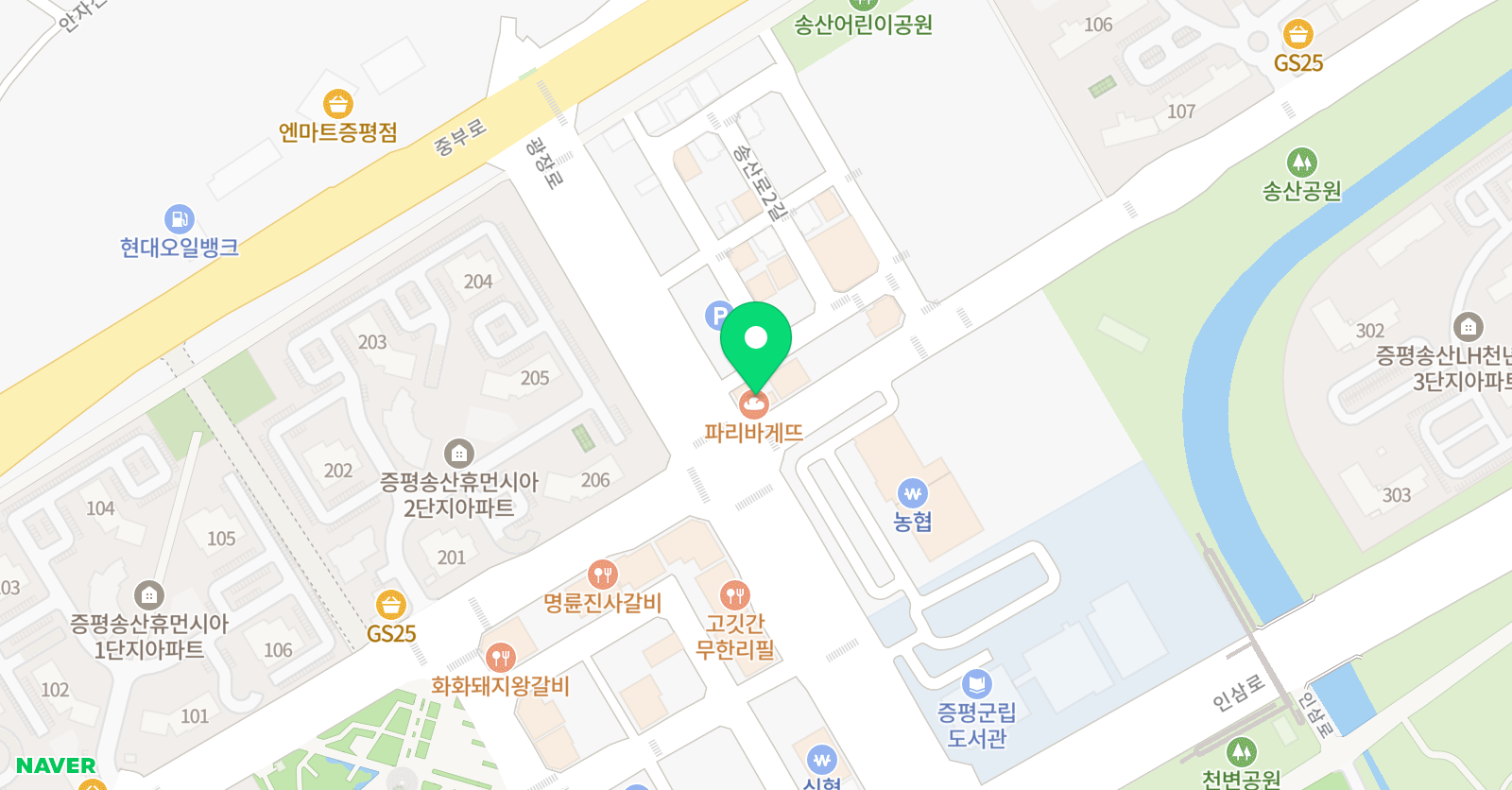 송산미술관 미술학원 위치