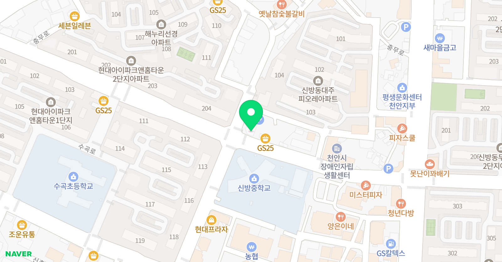 다온학원 위치