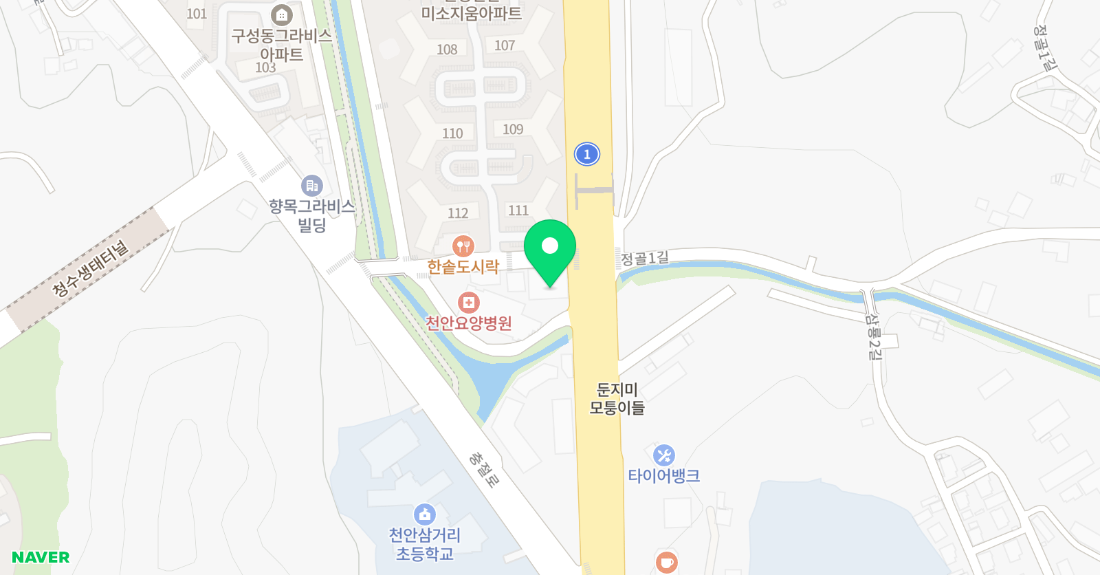 용인대다온 태권도 학원 위치