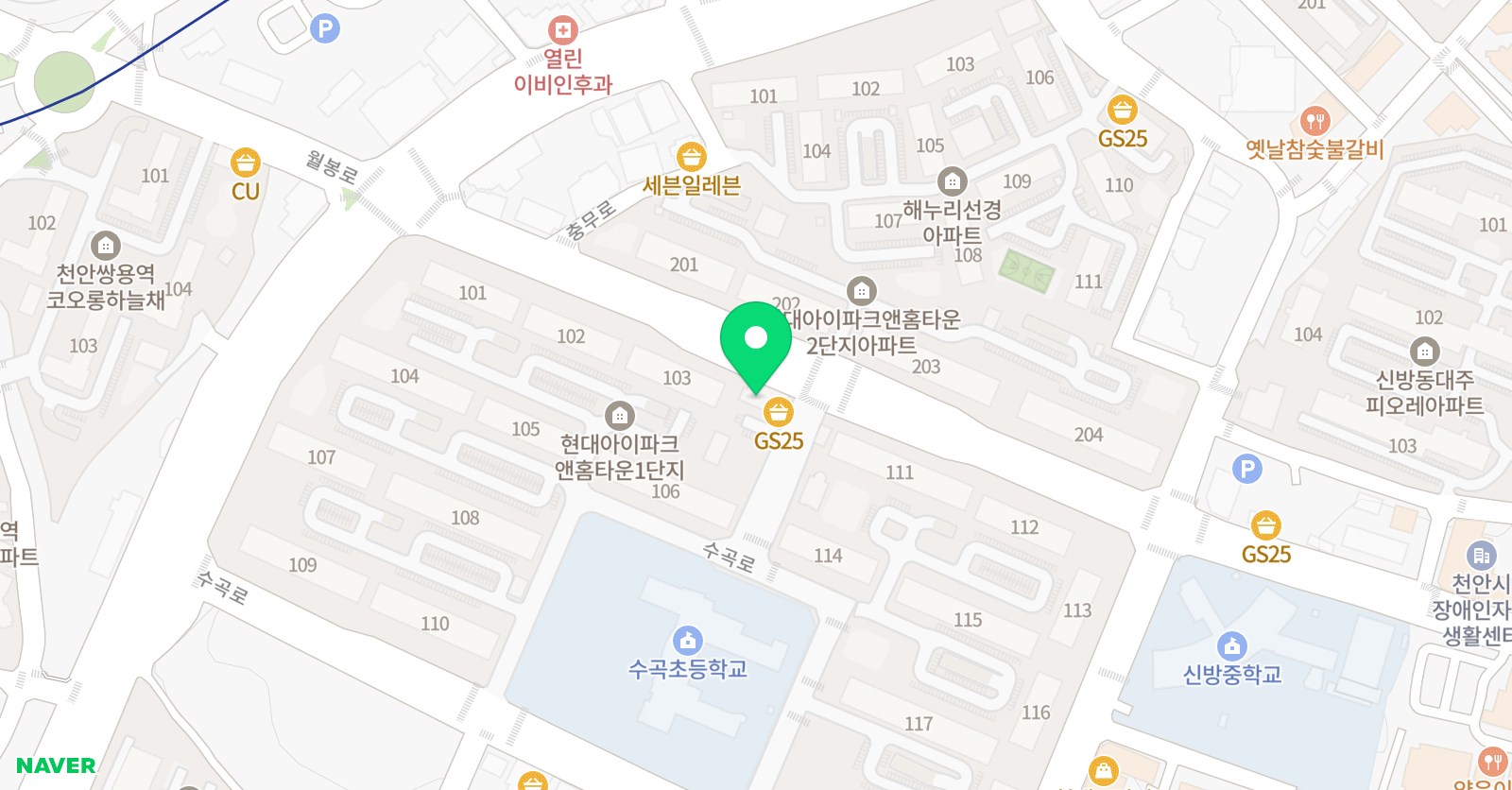 용인대도솔 태권도장 위치