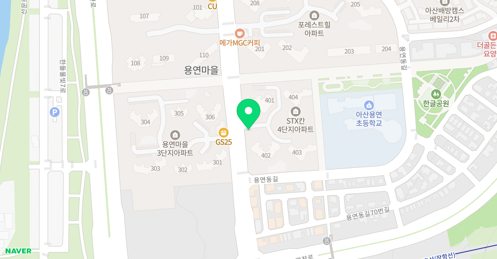용인대최고 태권도 위치