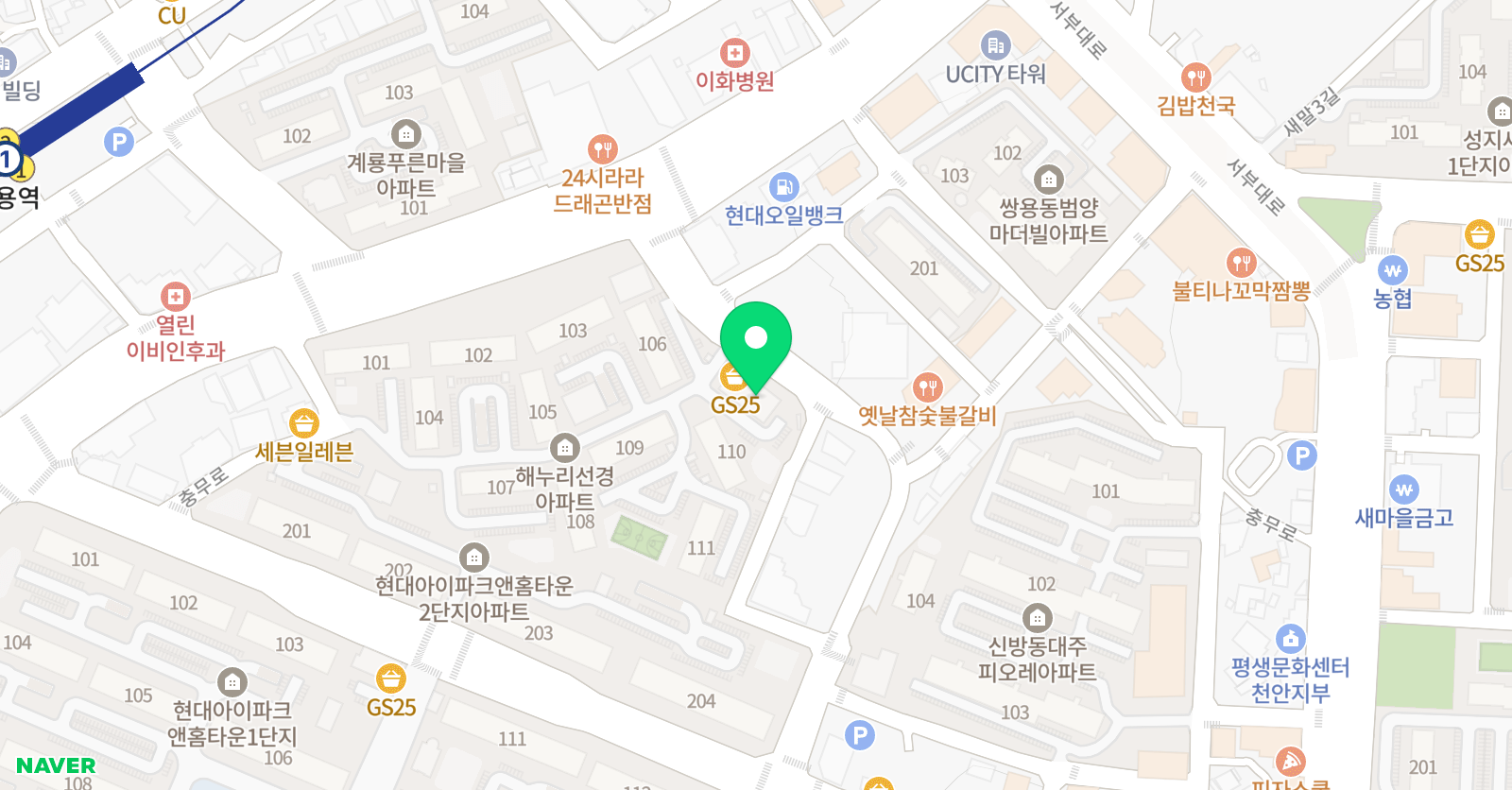 말글숲 독서논술교습소 위치