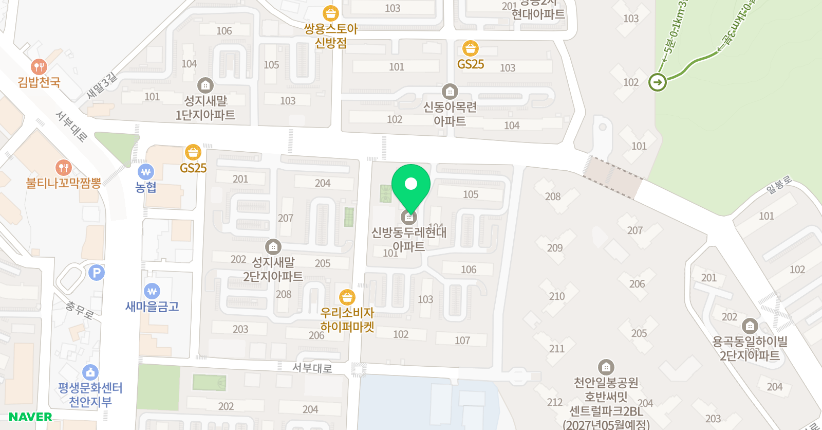 몬스터매스 천안신방 교육원 위치