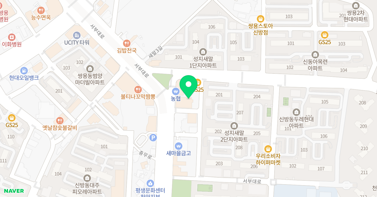 리솜아트 미술학원 위치