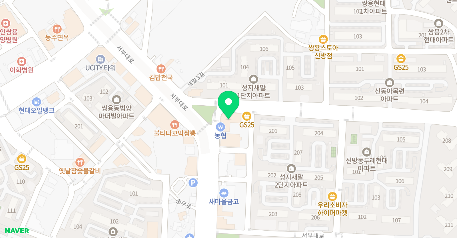 세종 발레학원 위치