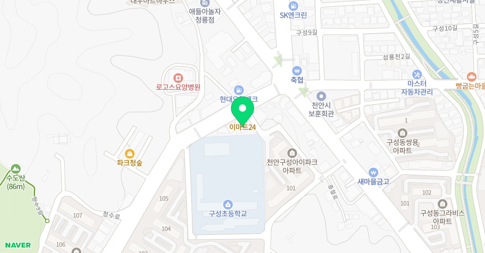 틴 수학학원 위치