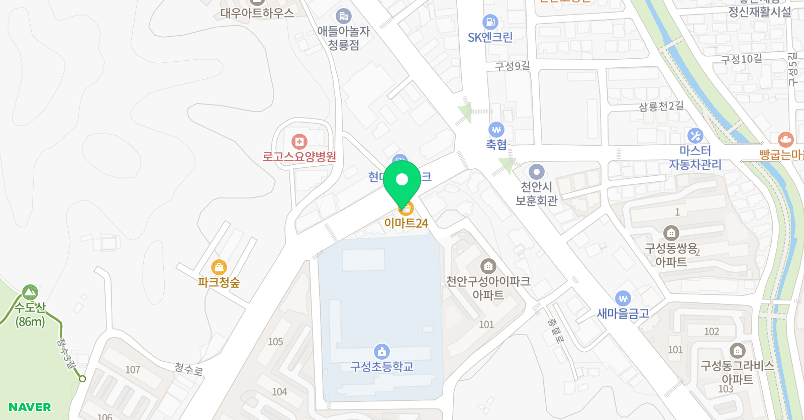 하늘소리 피아노학원 위치