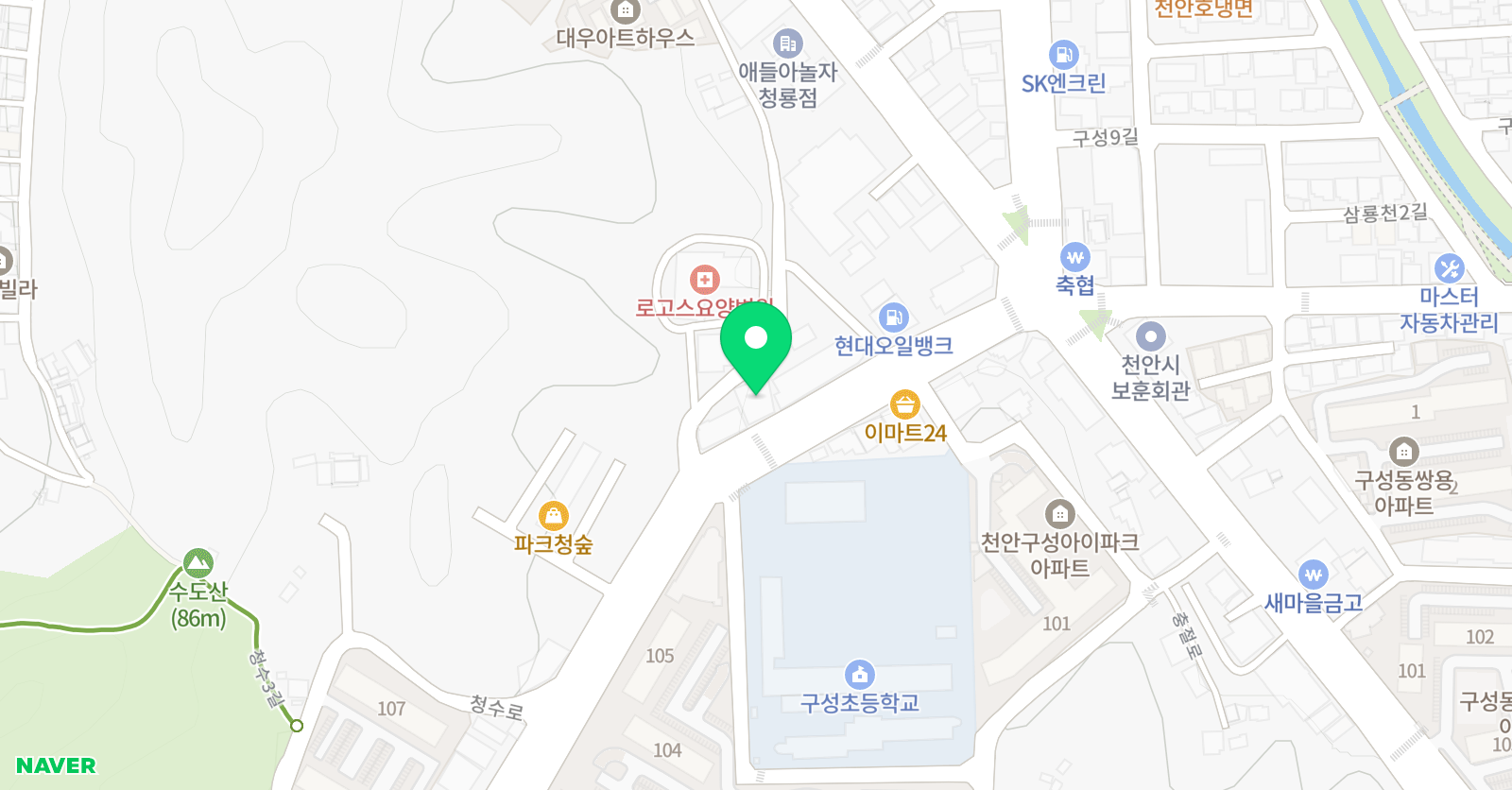 무궁화 태권도 위치