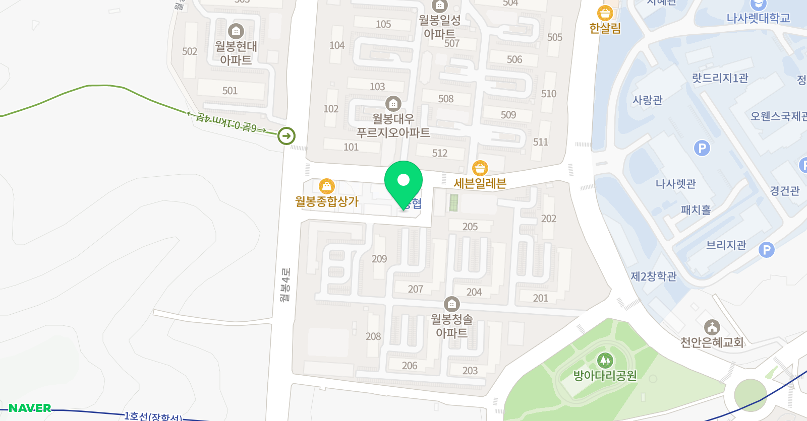 행복나무 음악학원 위치