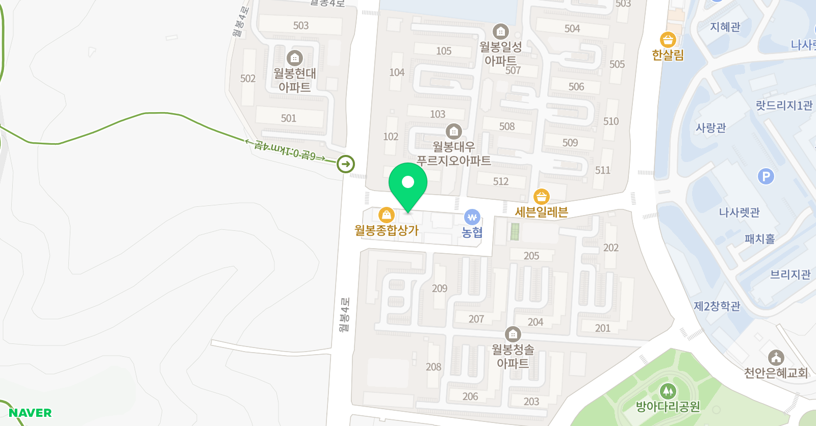 독서심리지도 열림 천안쌍용점 위치