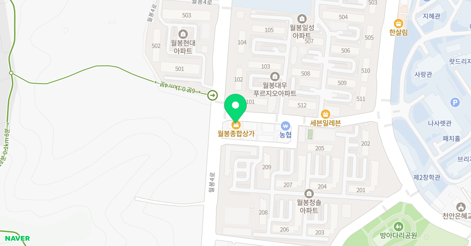 탑플러스 영어수학학원 위치