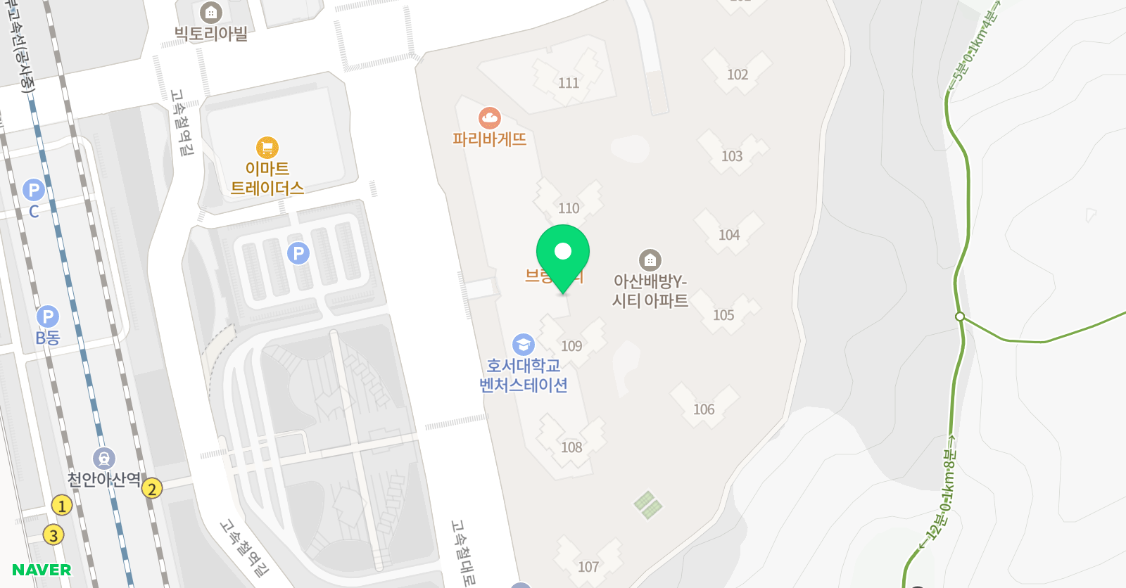 이나 영어 위치