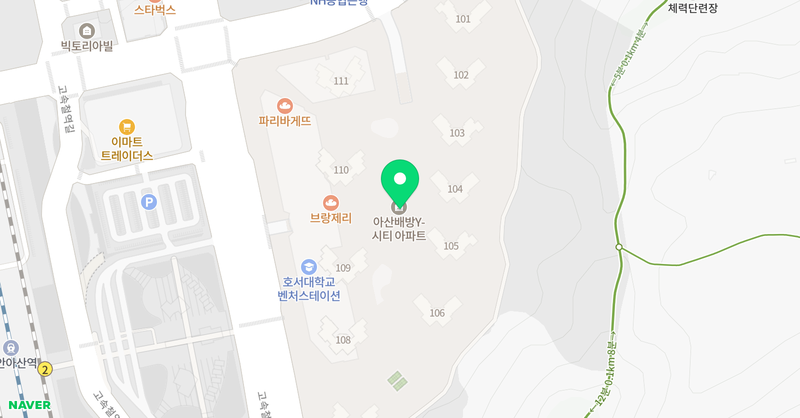 미래엔영어수학 와이시티학원 위치
